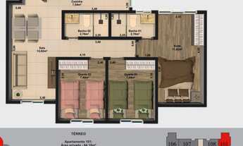 Imagem 4: Apartamentos 2 e 3 quartos com suite e varanda gourmet na Parada 40
