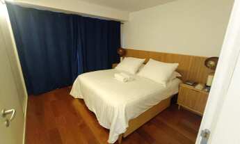 Imagem 2: Apartamento de 132m² na Vila Madalena, totalmente mobiliado, oferecendo um suíte, sala amp