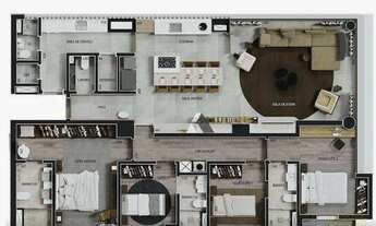 Imagem 7: Apartamento à venda, no Astro, em Belo Horizonte, Funcionários, com 3 quartos, 110m²