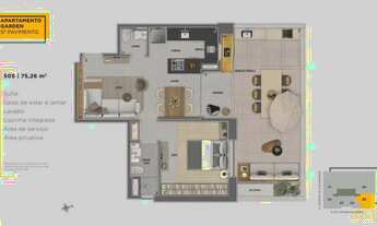 Imagem 4: Apartamento à venda, no Flow em Belo Horizonte, Savassi, com 2 quartos, 149,50m²