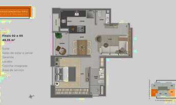 Imagem 5: Apartamento à venda, no Flow em Belo Horizonte, Savassi, com 2 quartos, 149,50m²