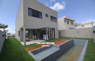 Imagem 6: Casa Nova à Venda no Alphaville Litoral Norte! * 4 suítes amplas, sendo uma térrea* Sala