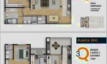 Imagem 4: Apartamento 2 Quartos Campo Grande - MS - Jardim São Lourenço