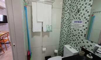 Imagem 4: KITNET MOBILIADA, ANDAR ALTO, VISTA LATERAL P/ O MAR, 01 VAGA COLETIVA - JOSÉ MENINO / SAN