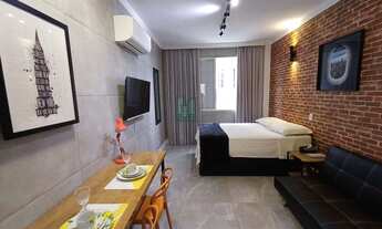 Imagem 6: KITNET MOBILIADA, ANDAR ALTO, VISTA LATERAL P/ O MAR, 01 VAGA COLETIVA - JOSÉ MENINO / SAN