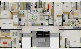 Imagem 4: Apartamento de 1 quarto, sala, banheiro social, cozinha, área de serviço, e 1 vaga de esta