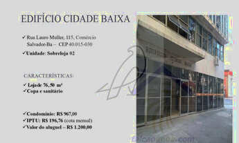 Imagem 1: Comercial para Locação em Salvador / BA no bairro Comércio