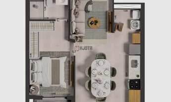 Imagem 2: Apartamento Cond MEET 48m2 - 1 Dorm Suíte Zona Sul de Rio Preto