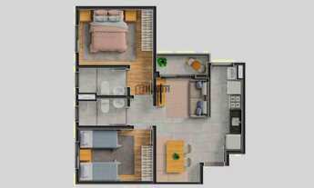 Imagem 2: Apartamento Cond Quinta das Amoras 52m2 -2 Dorm -São José do Rio Preto