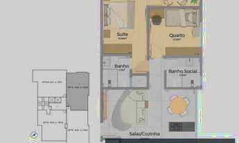 Imagem 2: Apartamento de luxo à venda em Montes Claros, Centro, com 2 quartos, 64m²