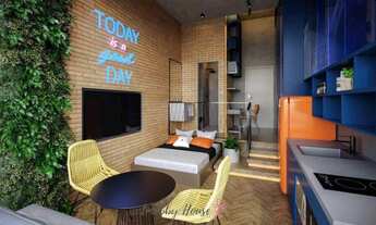 Imagem 2: Studio 22m² 1 Quarto. À 500m da metrô Brooklin. Lazer Completo