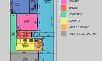 Imagem 6: Apartamento para Venda em Rio das Ostras, Jardim Mariléa, 2 dormitórios, 1 suíte, 2 banhei