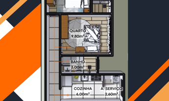 Imagem 7: Apartamento para Venda em Rio das Ostras, Jardim Mariléa, 2 dormitórios, 1 suíte, 2 banhei