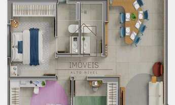 Imagem 4: Apartamento à venda em Anápolis, Jardim Alexandrina, com 3 quartos, 76,87m²