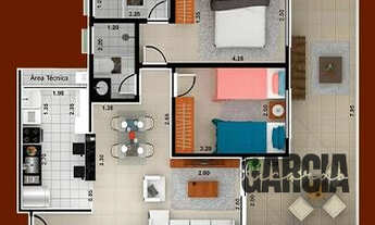 Imagem 4: Apartamento com 2 quartos, 76,81m², à venda em Bertioga