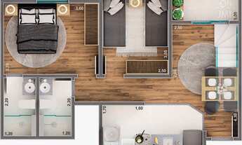 Imagem 2: Cobertura com 2 quartos, 106,21m², à venda em São José dos Campos, Parque Residencial Flam