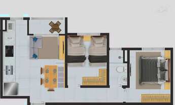 Imagem 5: Apartamento à venda, no COEVO - VERANO RESIDENCIAL, em Taubaté, Chácara São Manoel, com 2