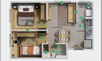 Imagem 4: Apartamento à venda, no MRV - RESIDENCIAL CAMPO DI RAVENA, em São José dos Campos, Reserva
