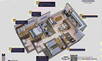 Imagem 3: Apartamento com 3 quartos, 71,27m², à venda em São José dos Campos, Jardim São Dimas