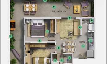 Imagem 5: Apartamento Garden à venda, no MRV - RESIDENCIAL CAMPO DI ESPANHA, em São José dos Campos