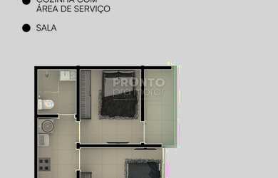 Imagem: Apartamento com 2 quartos em Porto de Galinhas