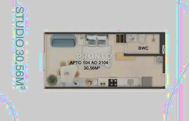 Imagem: Apartamento com 1 quarto em Boa Viagem