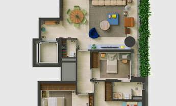 Imagem 2: Cobertura Penthouse com 304 m², 3 suítes e 3 vagas a venda no Brooklin, São Paulo