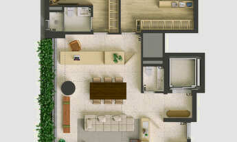 Imagem 4: Cobertura Penthouse com 304 m², 3 suítes e 3 vagas a venda no Brooklin, São Paulo