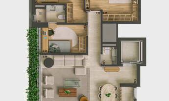 Imagem 5: Cobertura Penthouse com 304 m², 3 suítes e 3 vagas a venda no Brooklin, São Paulo