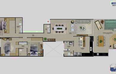 Imagem 3: Apartamento para Venda em Rio de Janeiro, BARRA DA TIJUCA, 2 dormitórios, 2 suítes, 3 banh