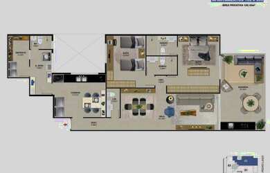 Imagem 7: Apartamento para Venda em Rio de Janeiro, BARRA DA TIJUCA, 2 dormitórios, 2 suítes, 3 banh