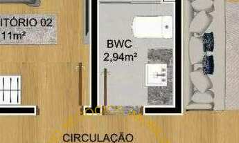 Imagem 2: Apartamento à venda em São José dos Pinhais, Parque da Fonte, com 2 quartos, 46,40m²