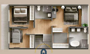 Imagem 7: Triplex à venda em Curitiba, Santa Felicidade, com 3 quartos sendo 1 suíte