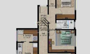 Imagem 2: Apartamento à venda, no Ed. José Adelar Tâmbara, em Santa Maria, Centro, com 3 quartos, 11