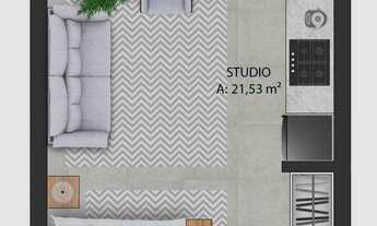 Imagem 2: Studio à venda em Santa Maria, Camobi, com 1 quarto, 28,24m²