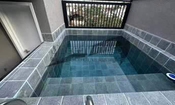 Imagem: Casa á venda em Santos, com piscina e churrasqueira