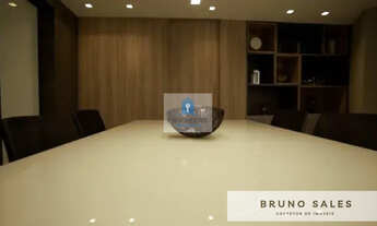 Imagem 2: Sala comercial em Alphaville totalmente mobiliada com 98m² pronta para trabalhar com 2 vag