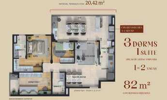 Imagem 4: TERRAZZO MBIGUCCI – EM OBRAS – SÃO PAULO – 66 A 82 M² – 2 A 3 DORMS – 1 A 2 SUÍTES – 1 A 2