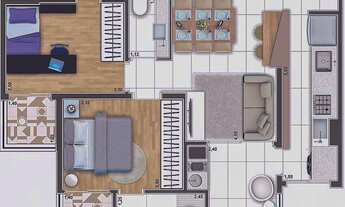 Imagem 3: UPPER JARDIM SANTO ANDRÉ – PRONTO PARA MORAR – 65M² A 130M² – 2 A 3 SUÍTES – 2 A 4 VAGAS