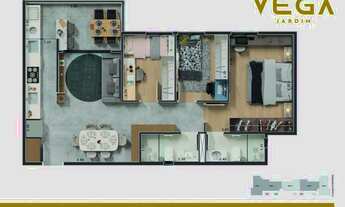 Imagem 2: VEGA JARDIM – PRÉ-LANÇAMENTO – SANTO ANDRÉ – 67,52m² a 134,27m² – 2 ou 3 DORM / 1 SUÍTE –