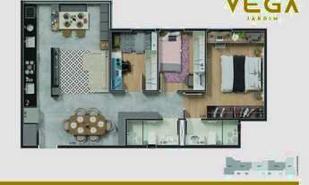 Imagem 4: VEGA JARDIM – PRÉ-LANÇAMENTO – SANTO ANDRÉ – 67,52m² a 134,27m² – 2 ou 3 DORM / 1 SUÍTE –