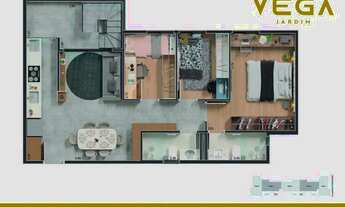 Imagem 6: VEGA JARDIM – PRÉ-LANÇAMENTO – SANTO ANDRÉ – 67,52m² a 134,27m² – 2 ou 3 DORM / 1 SUÍTE –