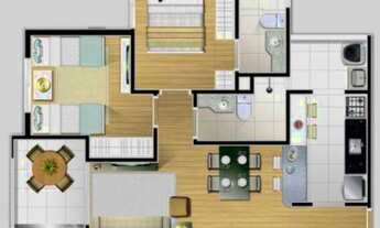 Imagem 3: VIVARTE – BAIRRO JARDIM – SANTO ANDRÉ | 62M² | 2 DORMITÓRIOS (1 SUÍTE