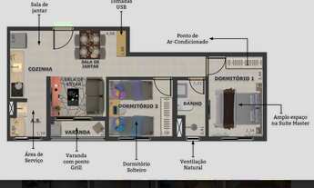 Imagem 5: YEP SANTO ANDRÉ FRATTA – EM OBRAS– 47M² A 62M² – 2 DORMITÓRIOS – 1 VAGA
