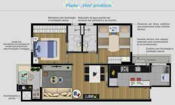 Imagem 4: ED. LINCOLN – BAIRRO CAMPESTRE – SANTO ANDRÉ – 65M² – 2 DORMITÓRIOS/1 SUÍTE – 2 VAGAS