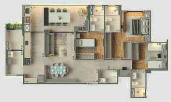 Imagem 6: FIGUEIRAS BY MUTIRÓ – OBRAS INICIADAS – SANTO ANDRÉ – 112,25M² – 3 DORMITÓRIOS (3 SUÍTES