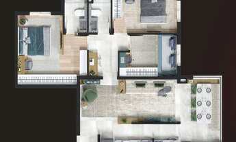 Imagem 4: INFINITE MBIGUCCI – LANÇAMENTO – SÃO CAETANO – 81M² – 2 OU 3 DORMITÓRIOS/1 SUÍTE – 2 OU 3