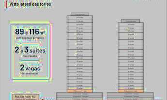 Imagem 6: BOSSA NOVA PATRIANI – SÃO CAETANO – 89m² e 116m² | 2 ou 3 SUÍTES | 2 VAGAS