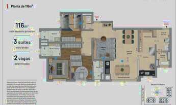 Imagem 4: BOSSA NOVA PATRIANI – SÃO CAETANO – 89m² e 116m² | 2 ou 3 SUÍTES | 2 VAGAS