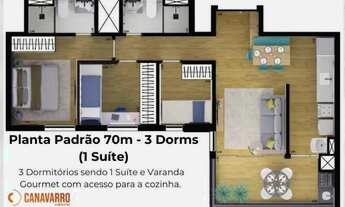 Imagem 3: LANÇAMENTO CANAVARRO CAMPESTRE – 70 E 72M² – 3 DORMS – 2 VAGAS + DEPÓSITO – BRAIDO CECELI